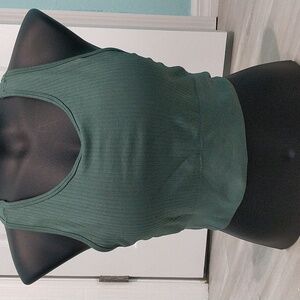 Arula Forest Green Ribbed Bralette